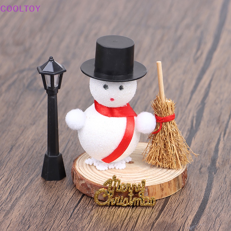 1 Bộ Vật Liệu Tự Làm Người Tuyết 1: 12 Trang Trí Phong Cảnh Giáng Sinh Cho Nhà Búp Bê