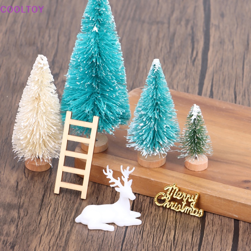 1 Bộ Vật Liệu Tự Làm Người Tuyết 1: 12 Trang Trí Phong Cảnh Giáng Sinh Cho Nhà Búp Bê