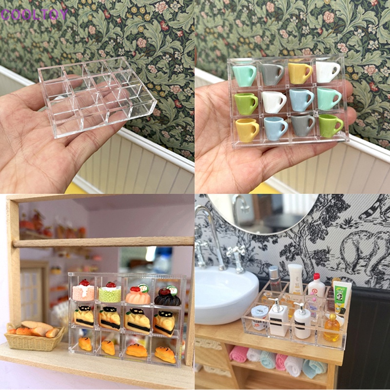 Bộ Giá Đỡ Cốc 12 Ngăn 1: 12 Trang Trí Nhà Búp Bê