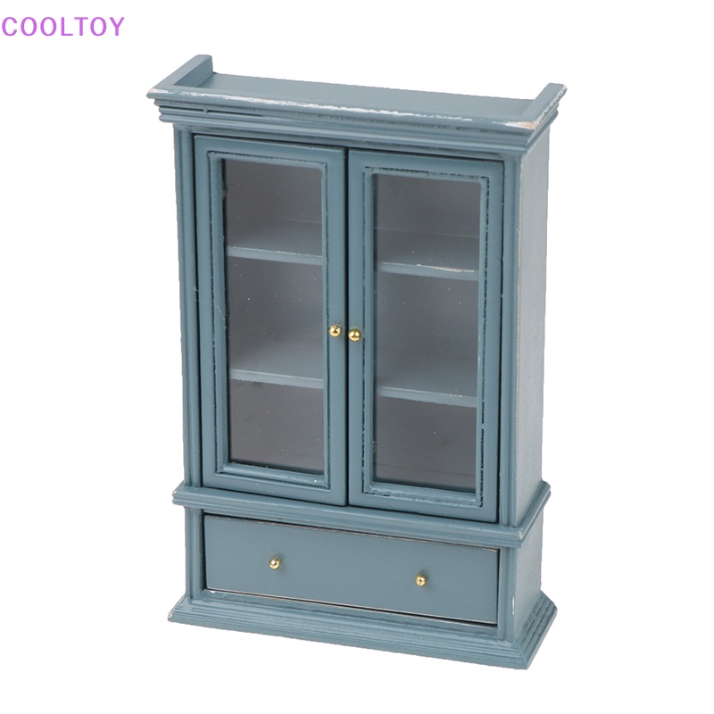 Mô Hình Kệ Sách Hai Cửa Tỉ Lệ 1: 12 Trang Trí Nhà Búp Bê