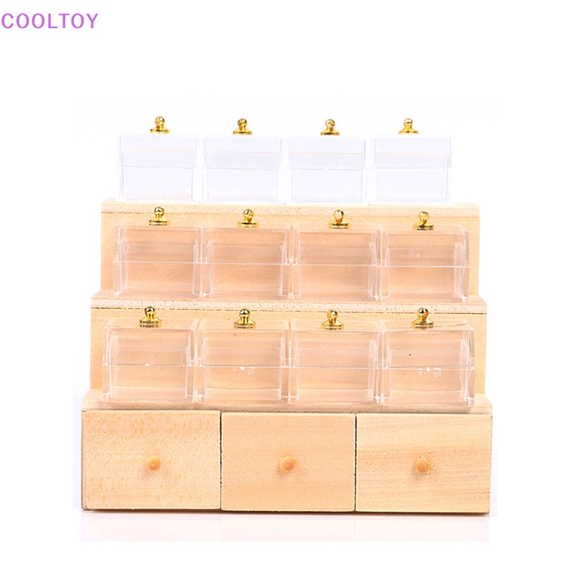 1 Bộ Mô Hình Tủ Trưng Bày Kẹo / Rau Củ 1: 12 Trang Trí Nhà Búp Bê