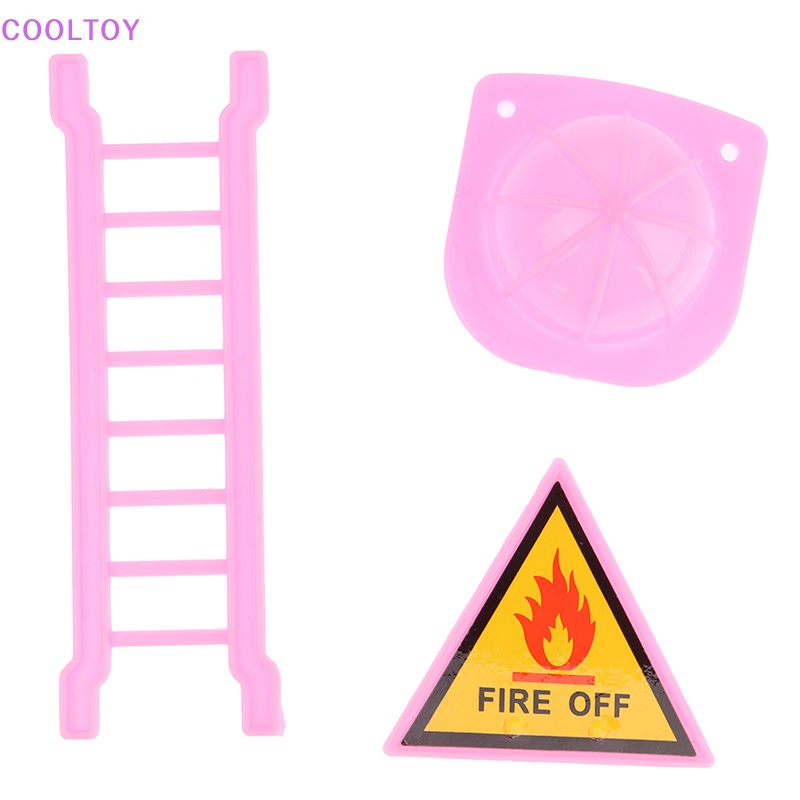 Cooltoy Set 8 Mô Hình Thiết Bị Cứu Hỏa Bảo Vệ An Toàn Cho Nhà Búp Bê