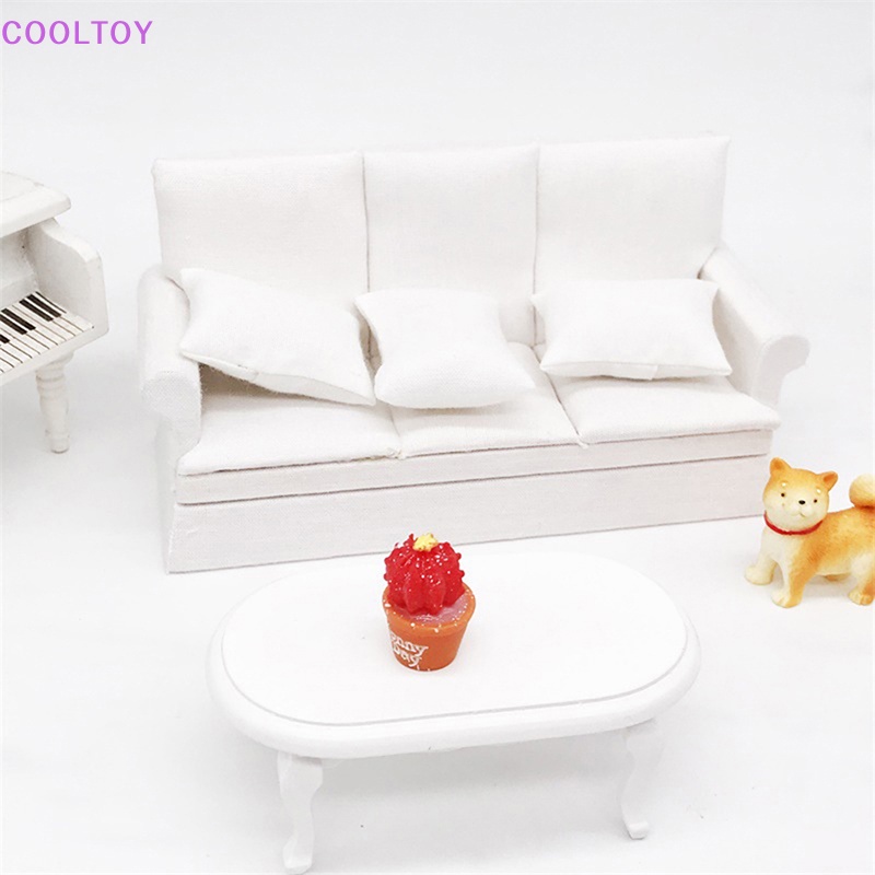Ghế Sofa Mini Kèm 3 Gối Cho Nhà Búp Bê
