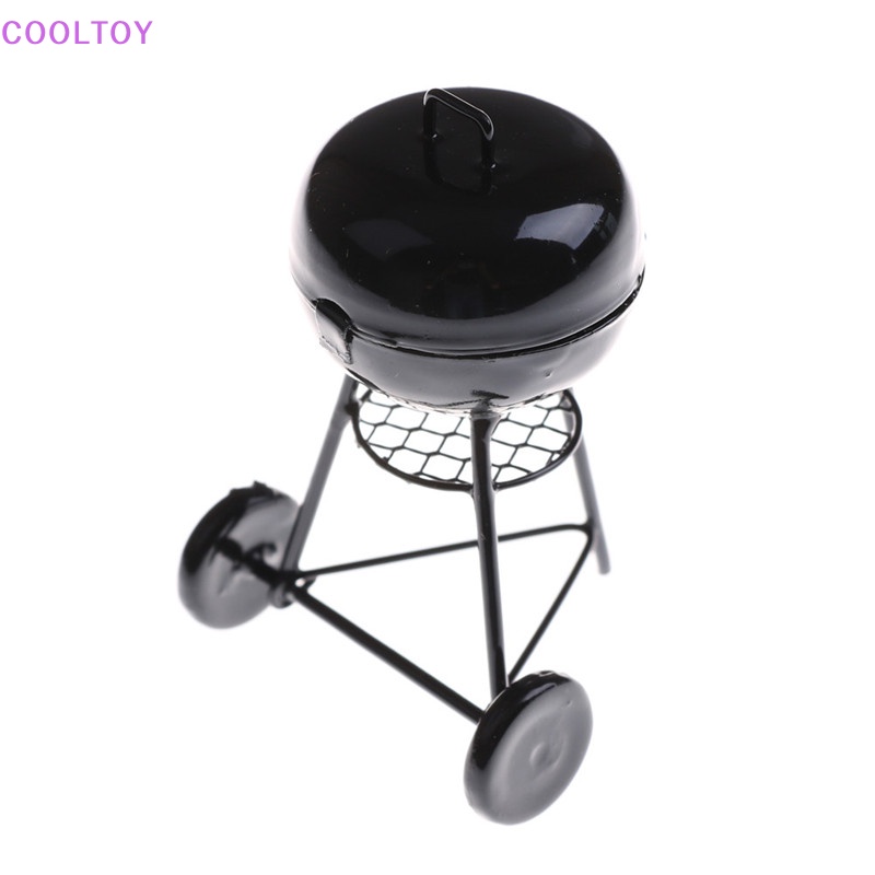 Vỉ Nướng BBQ Màu Đen Trang Trí Nhà Búp Bê Tỉ Lệ 1: 12