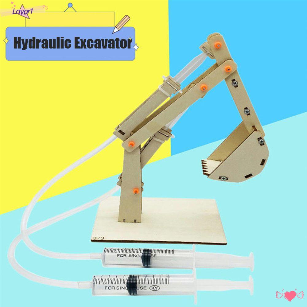 Mô Hình Máy Xúc Thủy Lực LAYOR1 DIY Cho Bé