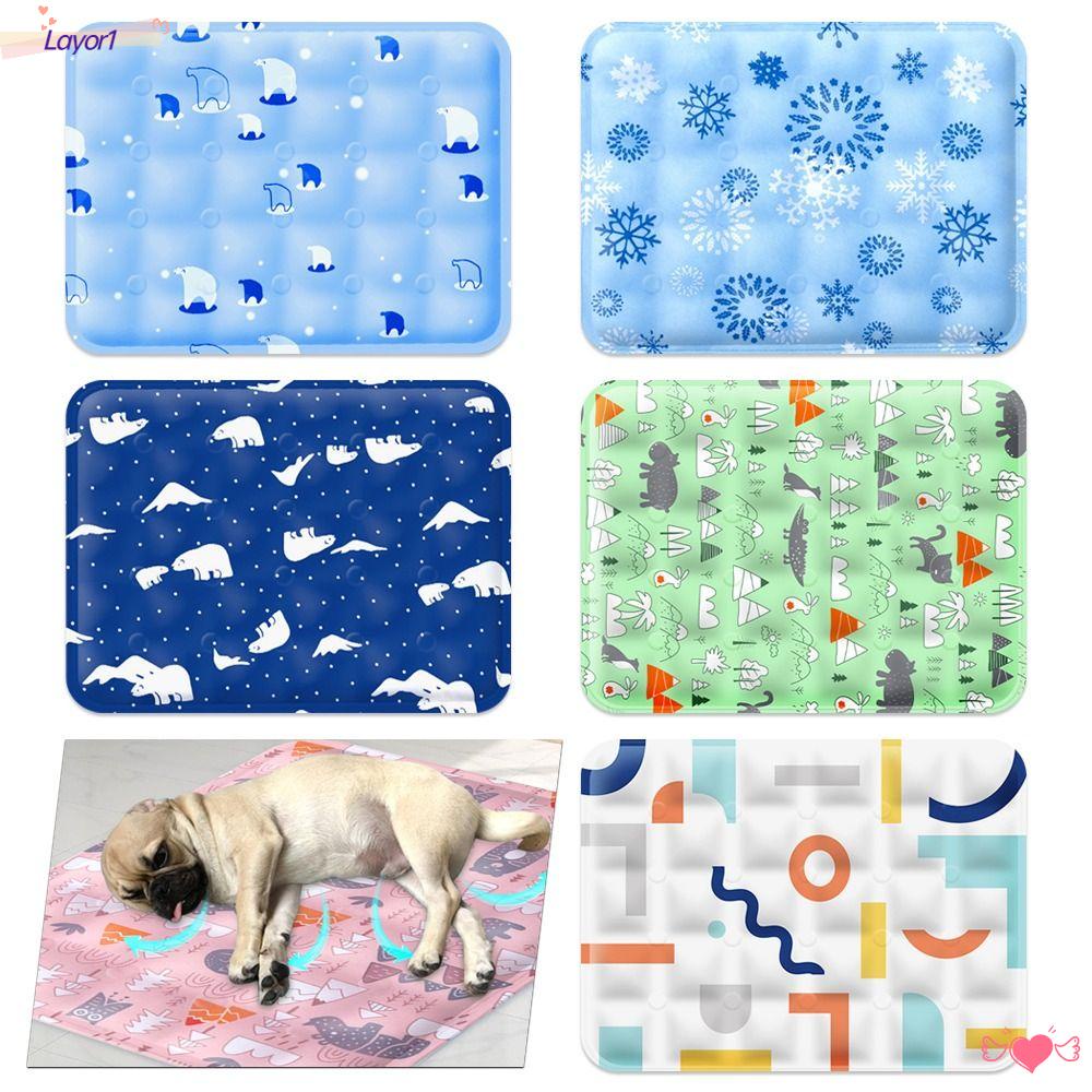 Vỏ Bọc Nệm Ngủ Mùa Hè Bằng Vải Mát Cho Thú Cưng LAYOR1