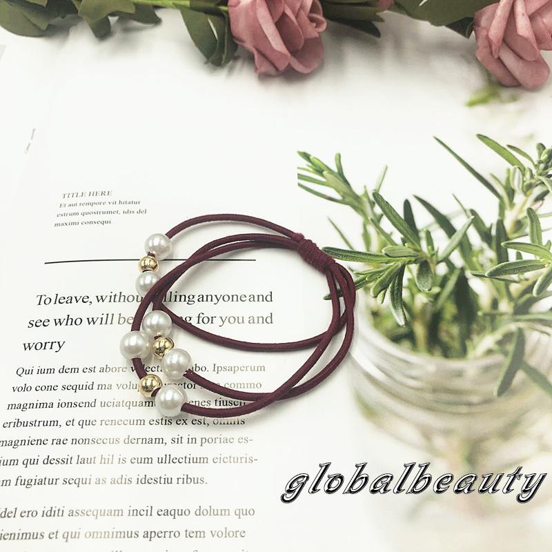 Dây Cột Tóc 3 Trong 1 Đính Ngọc Trai Giả Xinh Xắn Cho Nữ