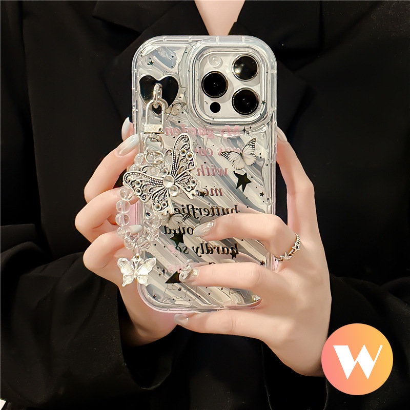 Ốp Điện Thoại Hình Bướm 3D Sang Trọng Cho IPhone 7 8 6 6S Plus 14 13 12 Pro MAX XS MAX SE 2020 11 7Plus XR X