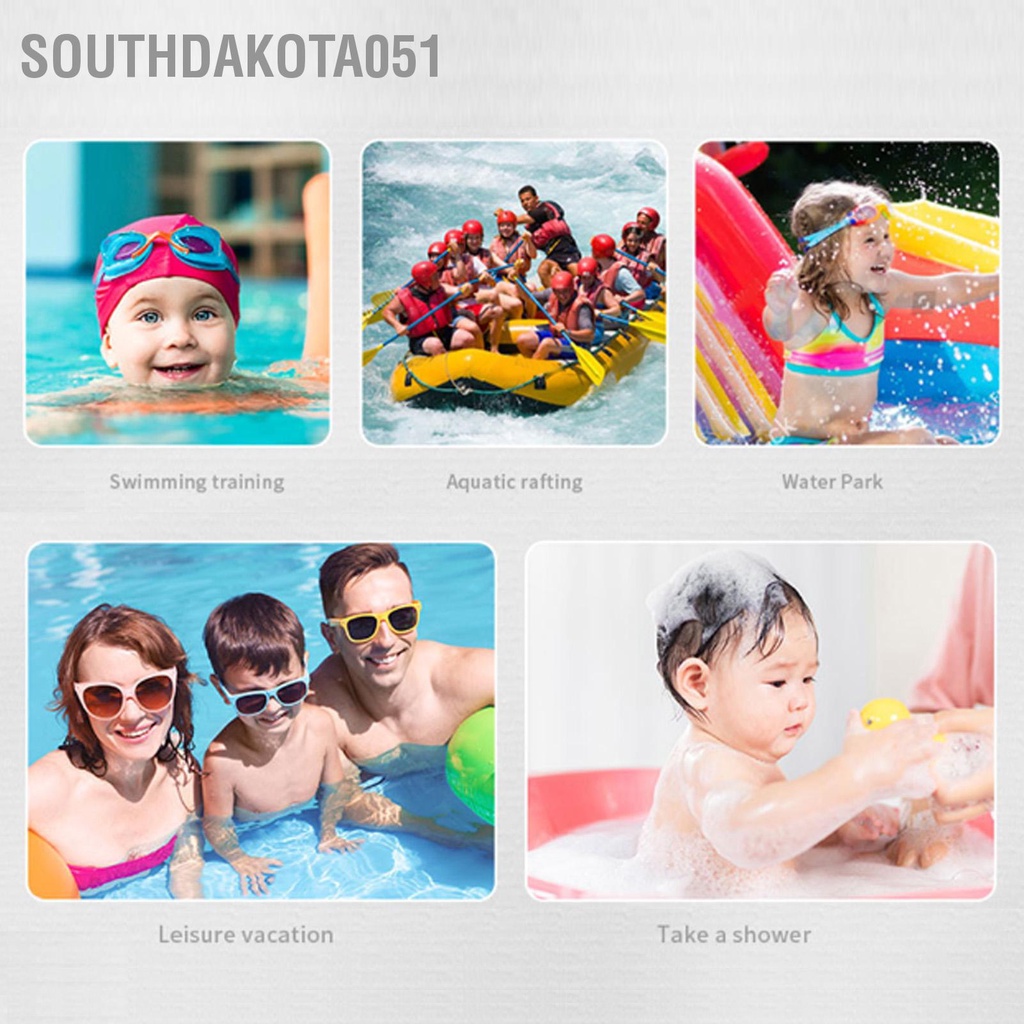Southdakota051 Bộ Mũ Kính Bơi Trẻ Em Chống Nước HD Sương Mù Có Bịt Tai Kẹp Mũi Cho