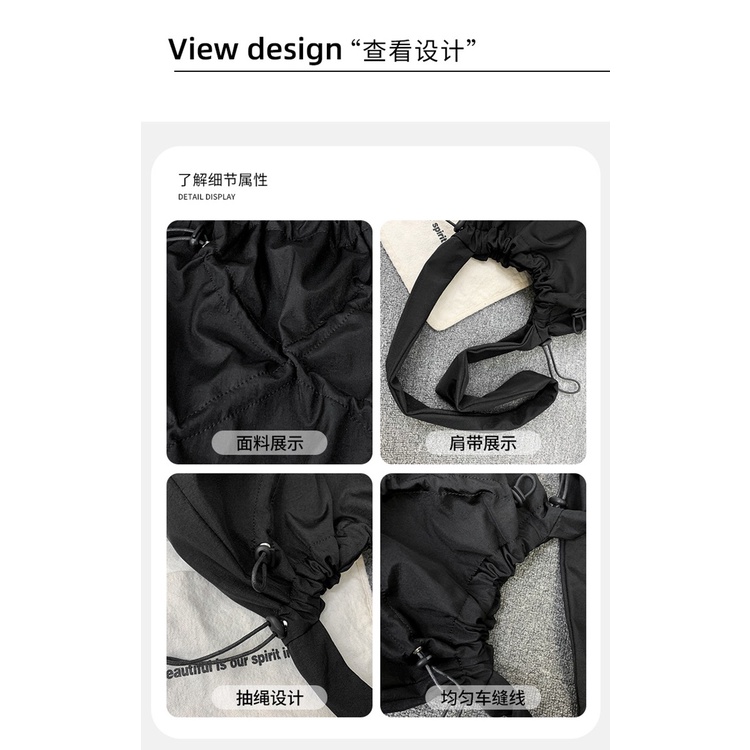 Túi Đeo Chéo Vai Sức Chứa Lớn Phong Cách Đường Phố Nhật Bản Dành Cho Nam