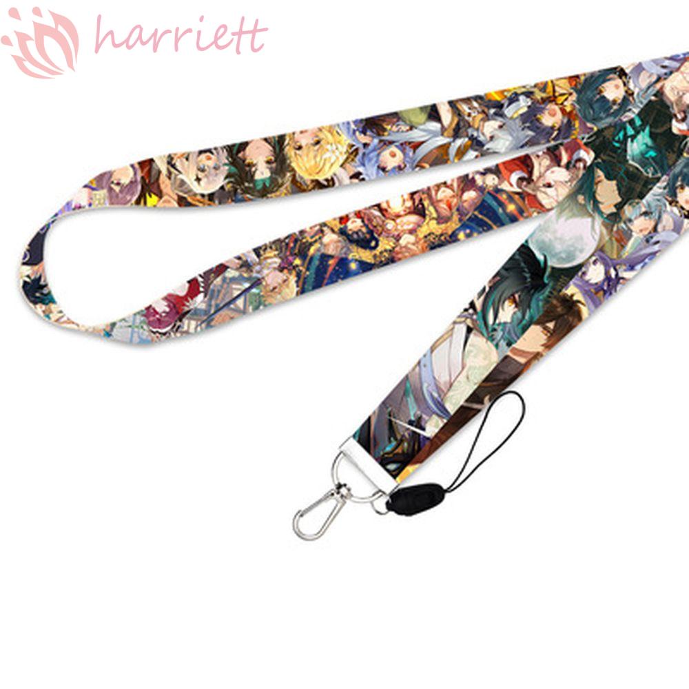 Dây Đeo Điện Thoại / Chìa Khóa Họa Tiết Hoạt Hình Harietta Genshin Va Chạm DIY