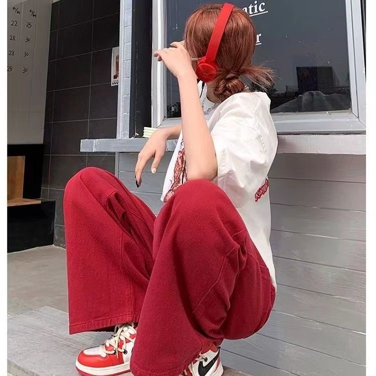 Quần Jean Dopamine Dáng Suông Rộng Phong Cách Mới Mùa Hè Dễ Phối Đồ Hợp Thời Trang Cho Nam Và Nữ