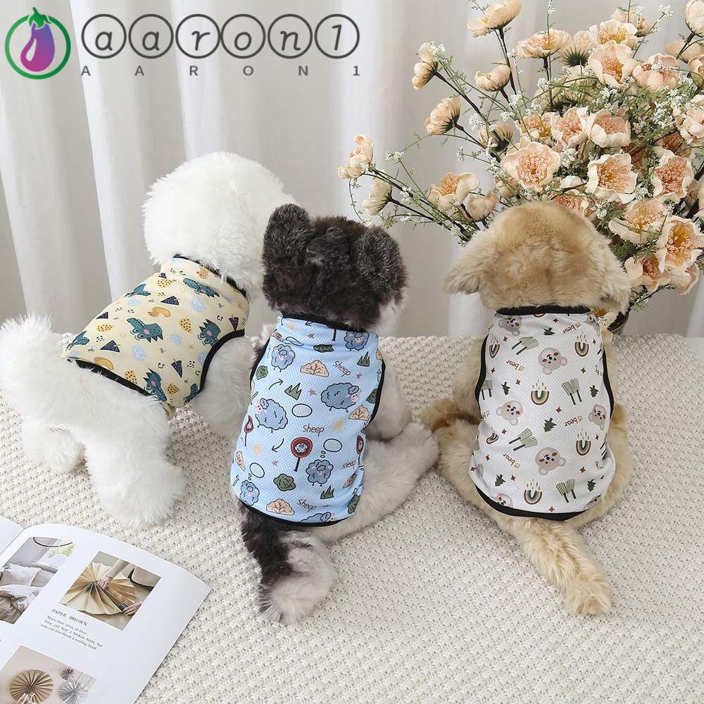 Áo Thun In Họa Tiết Hoạt Hình Dễ Thương Thời Trang Mùa Hè Cho Thú Cưng AARON1 AARON1