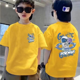 Áo bé trai Quần áo bé trai ngắn tay cỡ lớn Quần áo bé trai Áo ngắn tay bé trai 100-160 Kích cỡ Quần áo trẻ em Áo thun ngắn tay bé trai Phong cách mới Phim hoạt hình mùa hè Big Bo