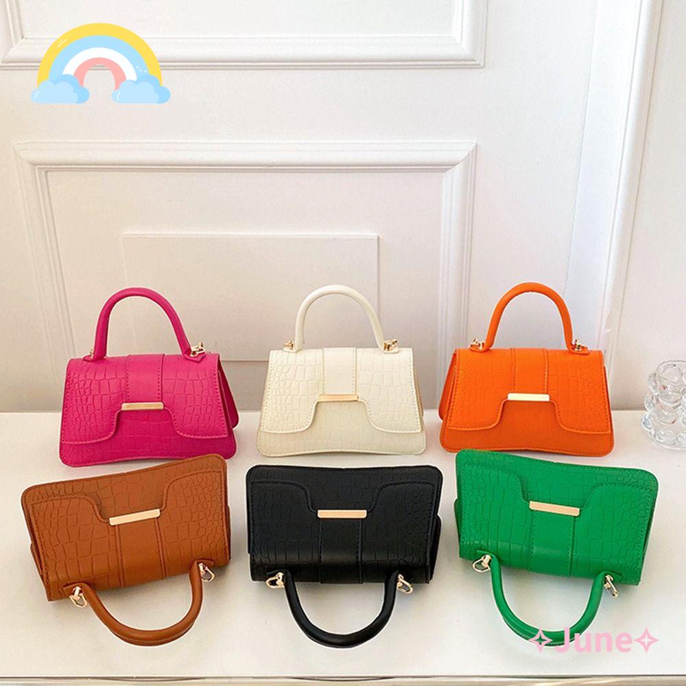 Túi Đeo Chéo Vai Bằng Da PU Màu Trơn Dành Cho Nữ