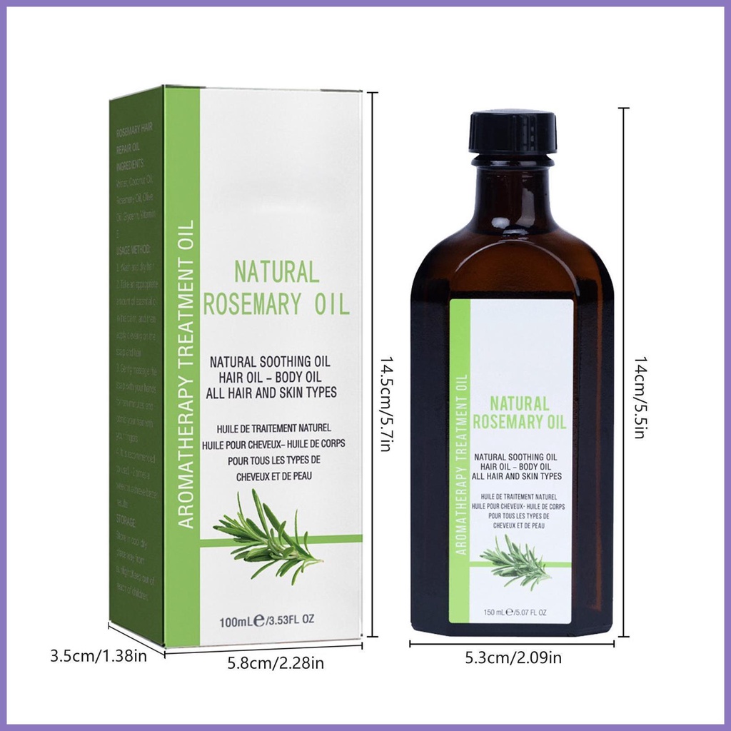 Tinh Dầu Kích Thích Mọc Tóc Thành Phần Hương Thảo Tự Nhiên 100ml nota2vn