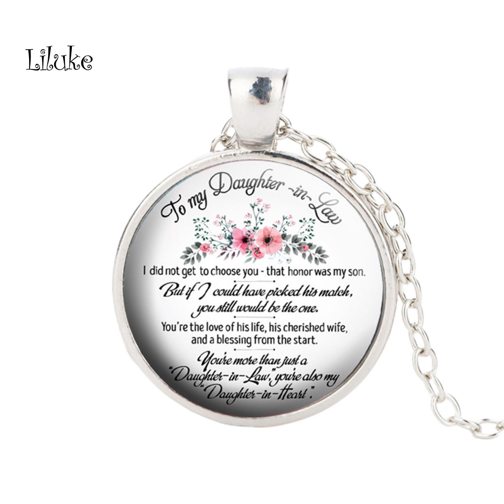 Vòng cổ Hợp Kim Trang Trí Mặt Khắc Chữ My Daughter / Hoa Hồng Thời Trang Cho Nữ