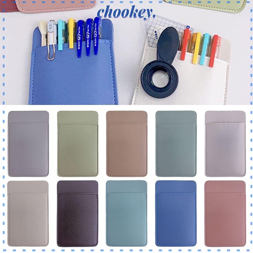 CHOOKEY Bộ 3 Túi Da Đựng Bút Hai Lớp Chất Lượng Cao Ốp