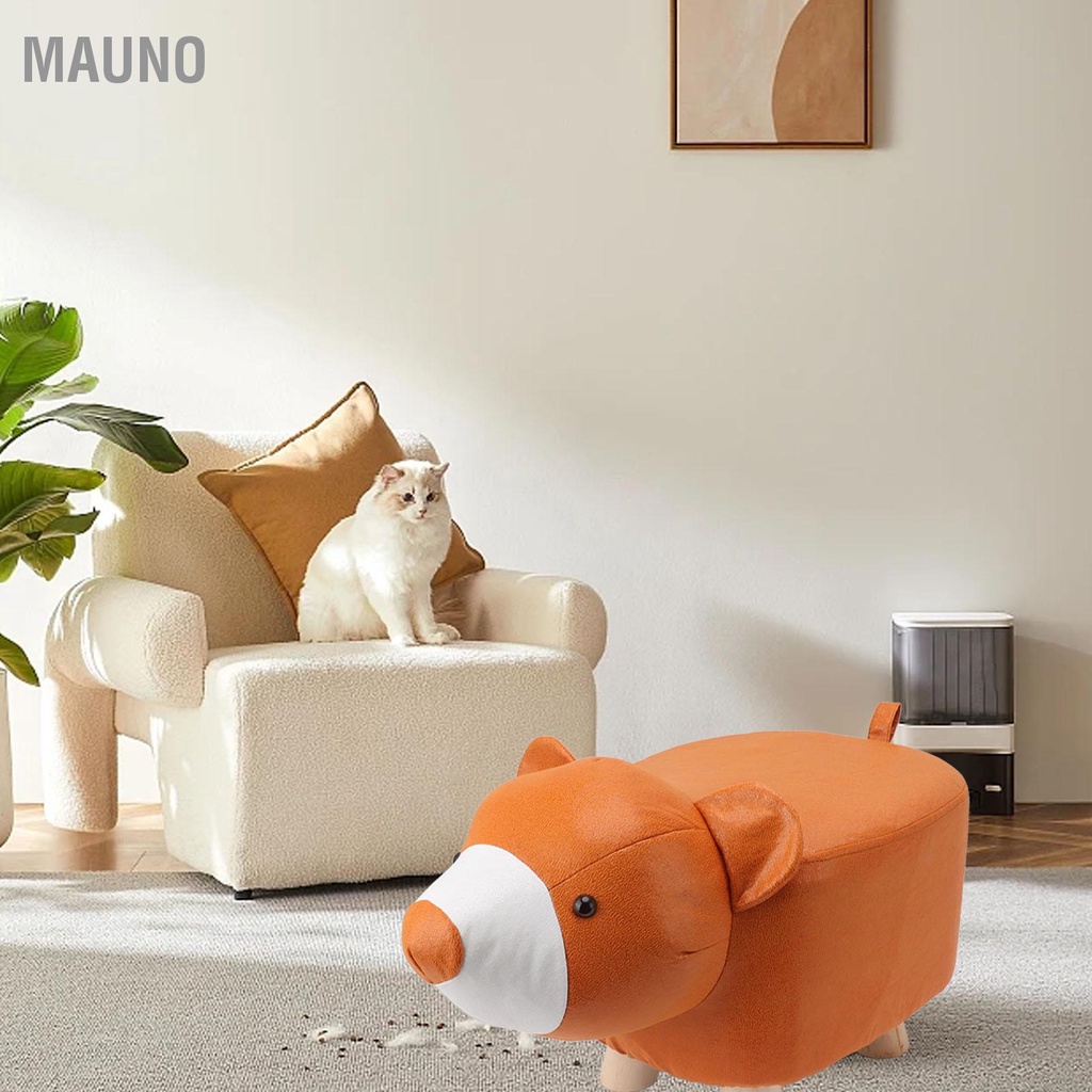 Mauno Bệ Để Chân Hình Thú Dễ Thương Với Đệm Mềm Mại Và Chống Trơn Trượt Bàn Nhỏ Ghế Đẩu Cho Trẻ Em Người Lớn