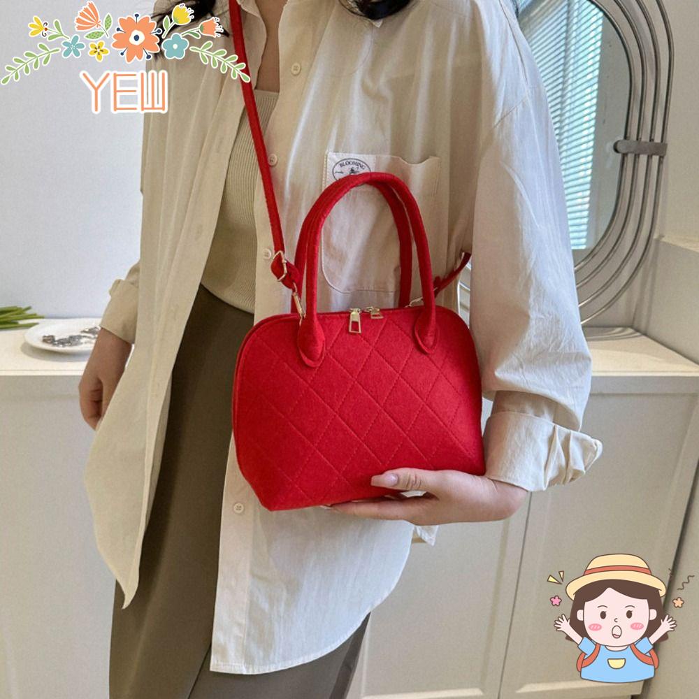 Túi Xách Vải Nỉ Họa Tiết Kẻ Ô Retro Cho Nữ