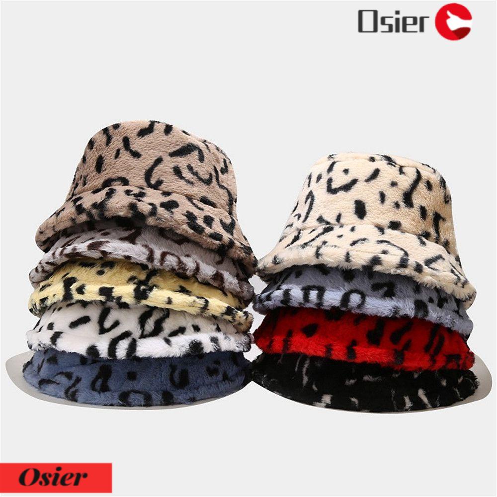 Mũ Bucket 1 Món Chất Liệu Lông Giả Mềm Mại Giữ Ấm Mùa Đông