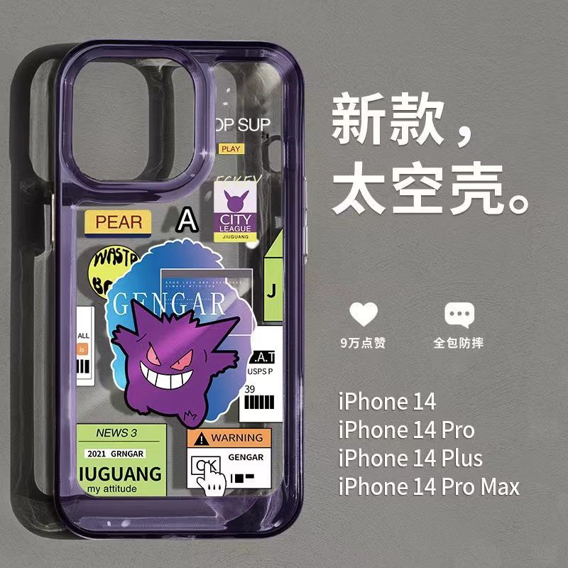 Ốp Điện Thoại Trong Suốt Chống Sốc In Hình pokemon Cho iphone 14 11 13 12 X XS Pro Max xr Mini xr 7 8 plus