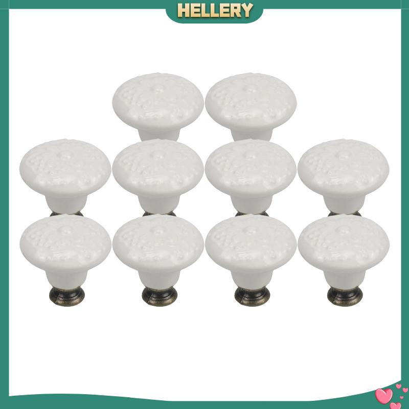 Set 10 Tay Nắm Ngăn Kéo Tủ Bằng Gốm 34mm