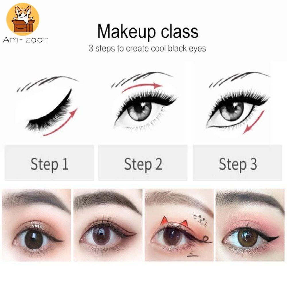 Bút Kẻ Mắt Màu Đen Nhanh Khô Chống Thấm Nước Lâu Trôi Trang Điểm Mượt Mà - A.HUOG