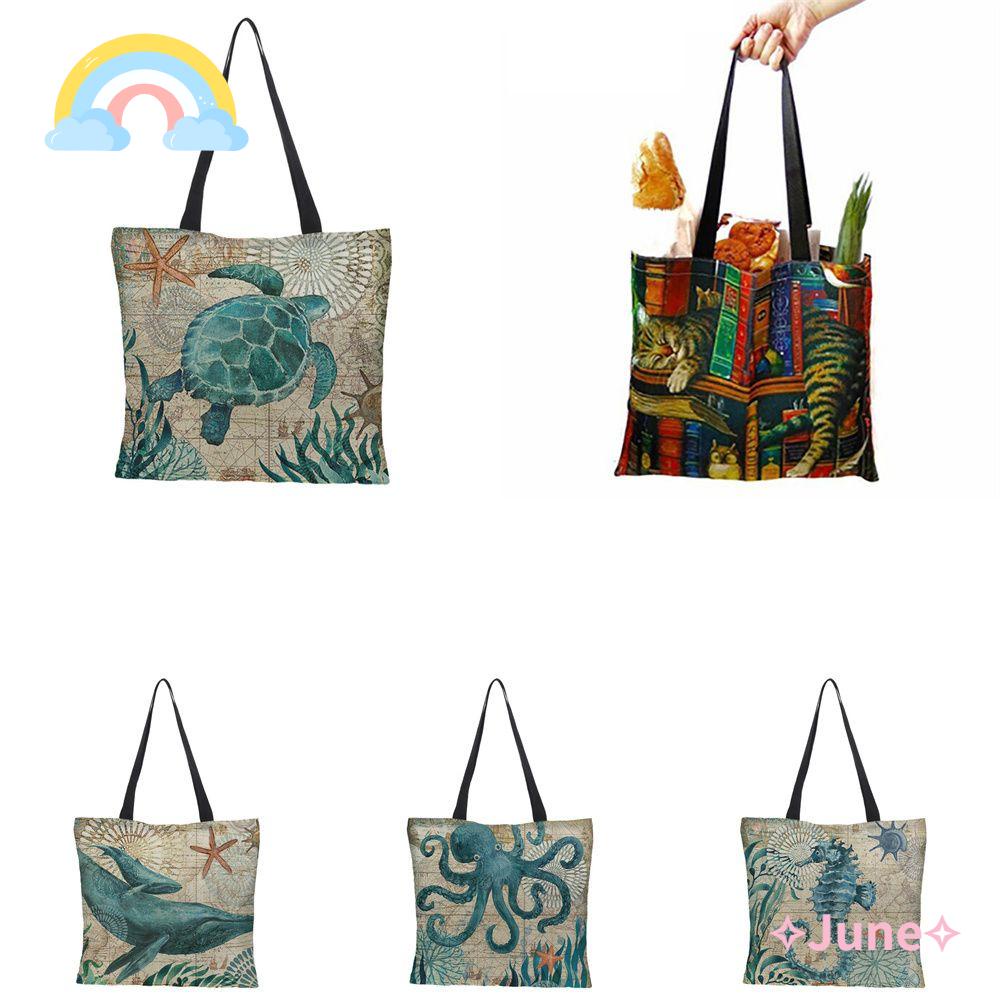 Túi Tote Vải Lanh Thân Thiện Với Môi Trường Có Thể Tái Sử Dụng Cho