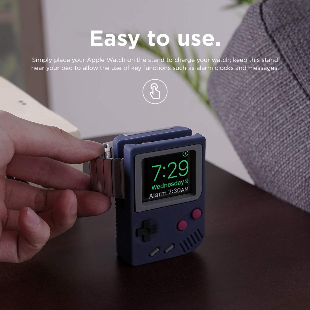 Đế Sạc Bằng Silicone Hình Máy Chơi Game Cầm Tay Cho Apple Watch