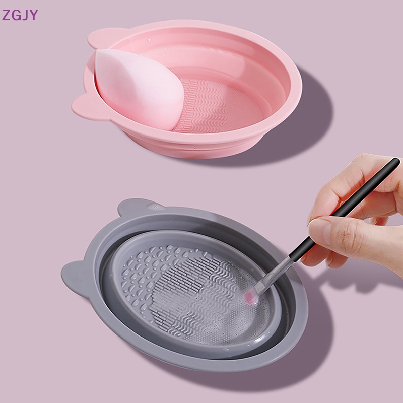 Miếng Silicone Vệ Sinh Cọ Trang Điểm Có Thể Gấp Gọn Tiện Lợi Mới