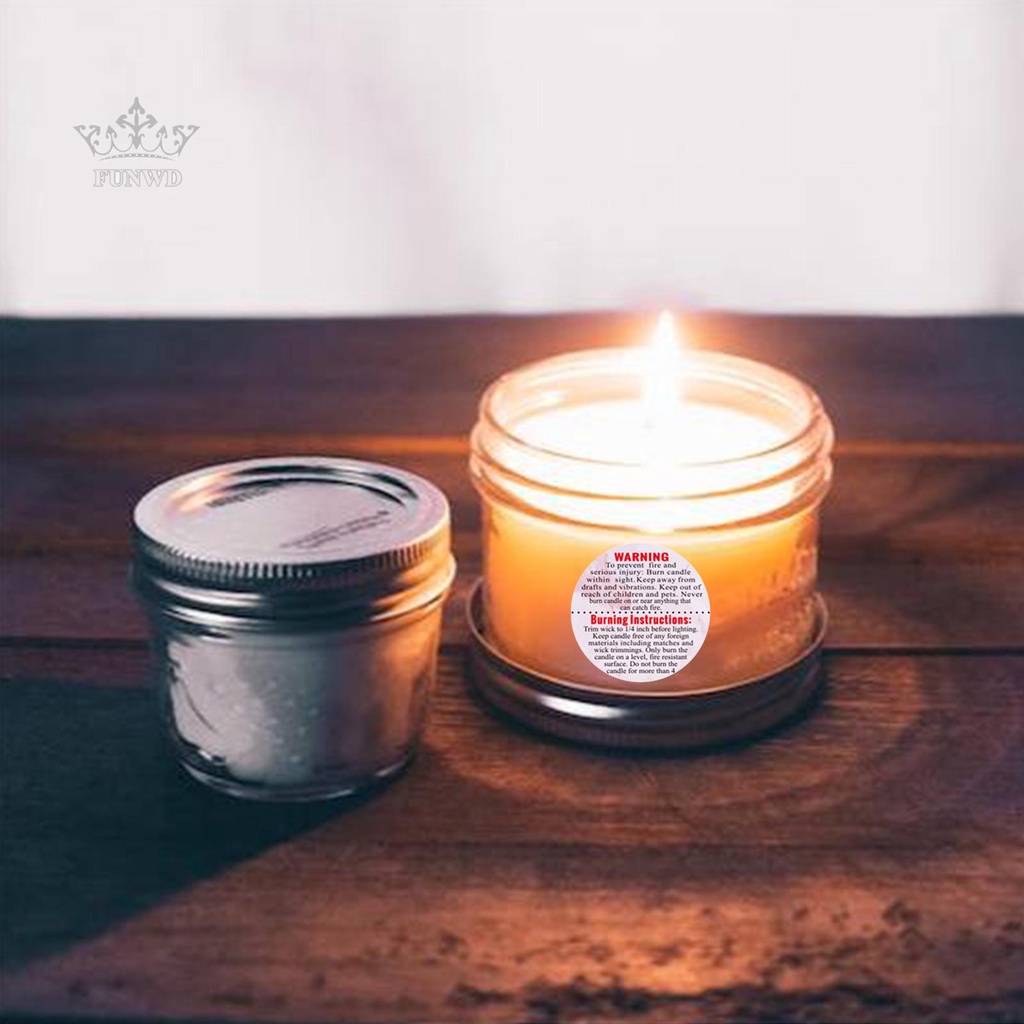 Set 500 Nhãn Dán Hộp Nến Màu Đen Đỏ Đậm Đặc