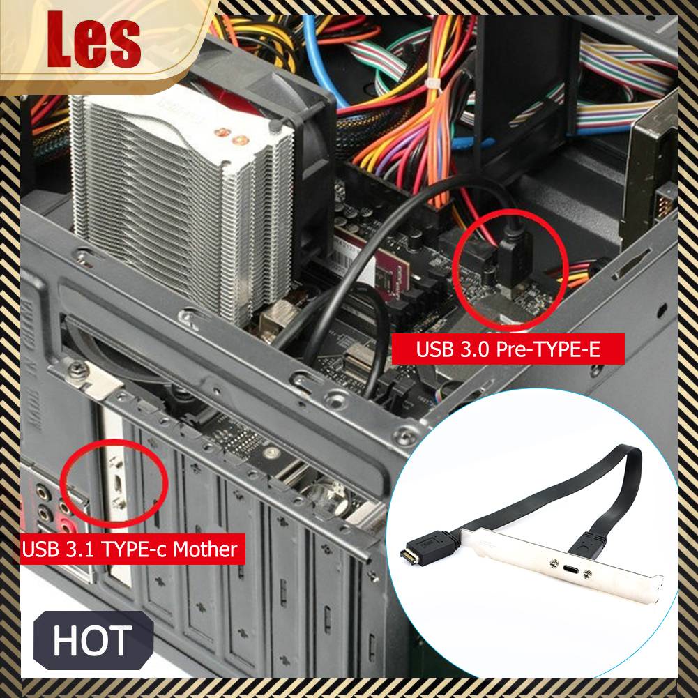 Dây Cáp Nối Dài Bảng Mạch Chủ Cổng USB 3.1 Loại E M Sang Cổng Type C