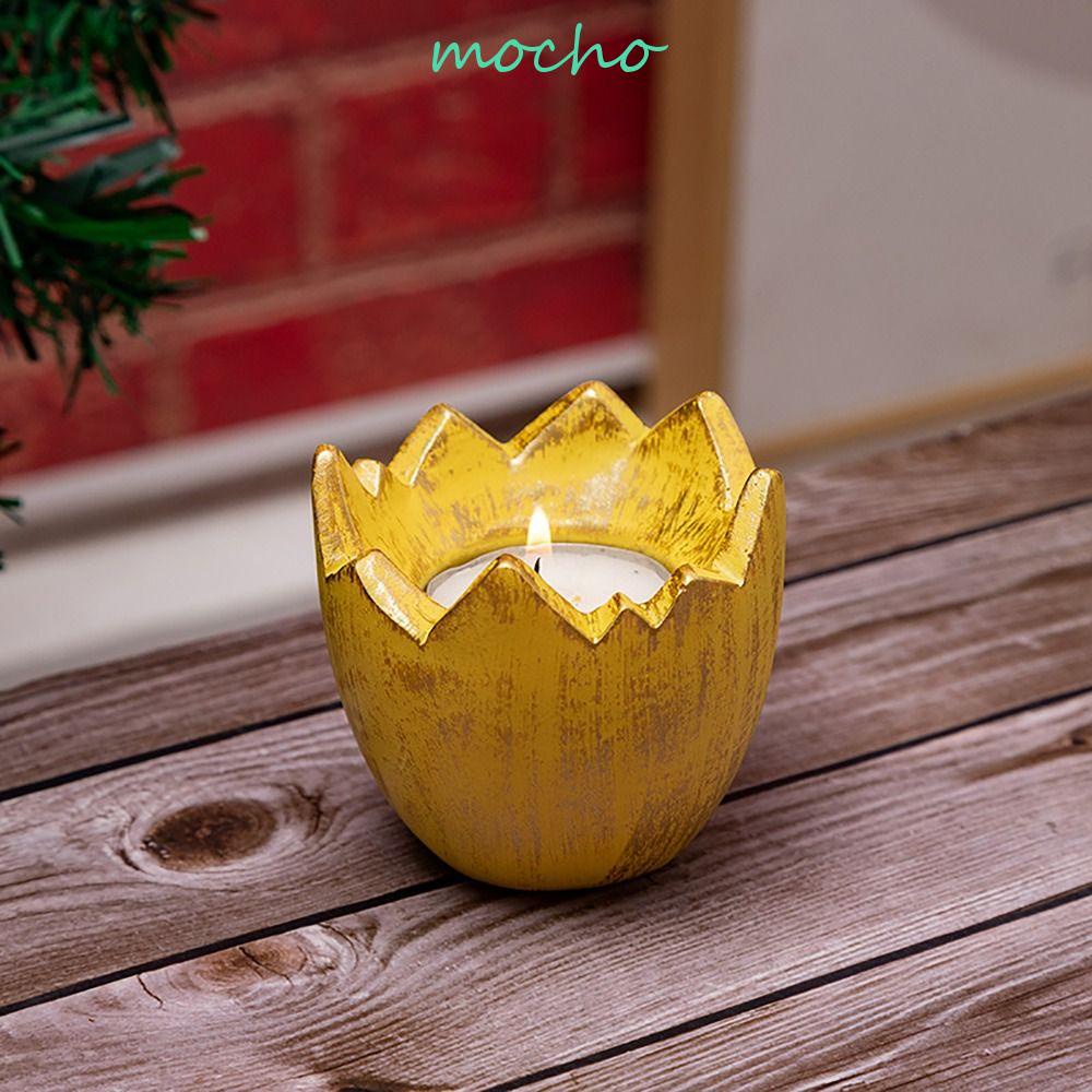 MOCHO Giá Đỡ Nến Bằng Nhựa Resin Phong Cách Retro