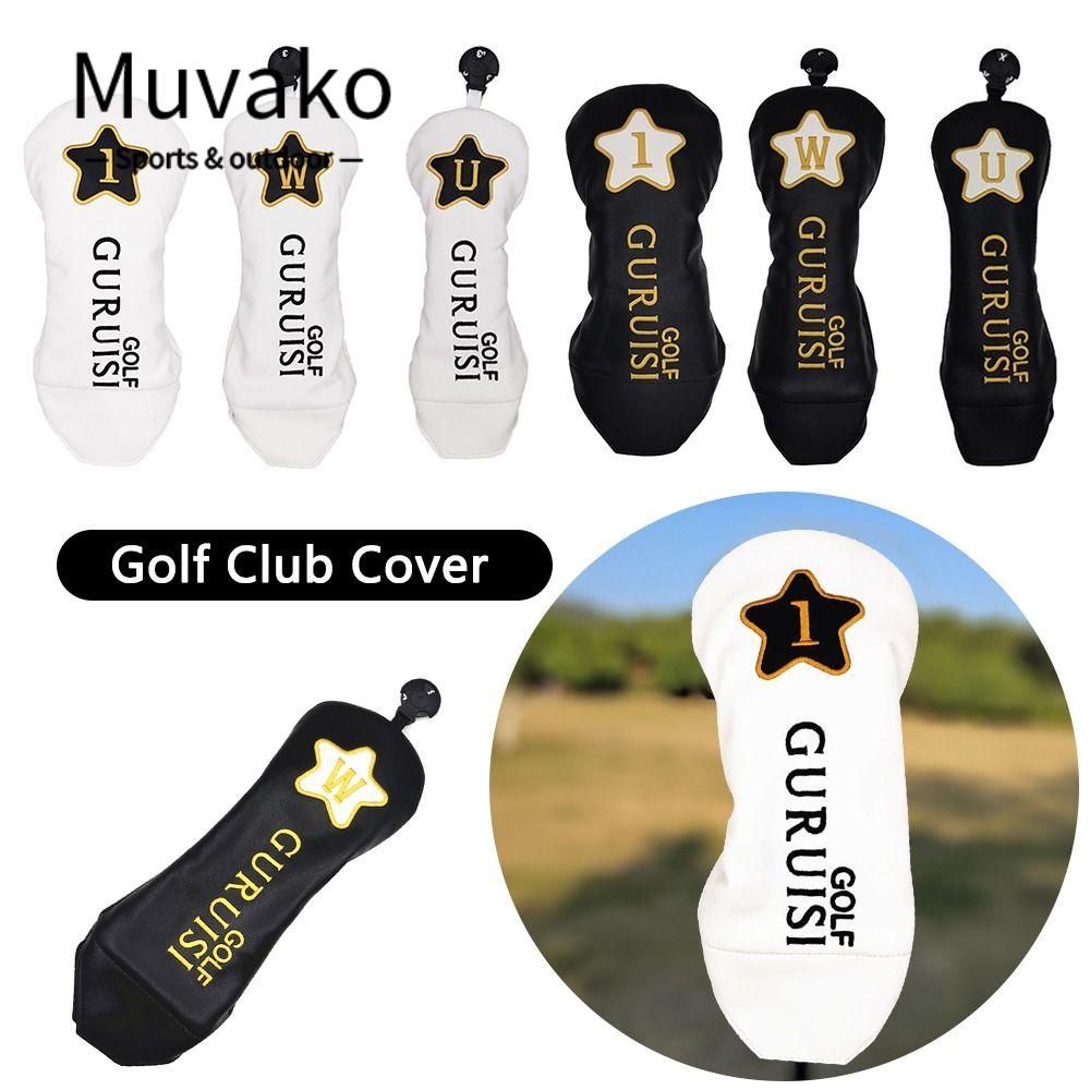 MUVAKO Vỏ Bọc Bảo Vệ Đầu Gậy Đánh Golf Thể Thao Ngoài Trời