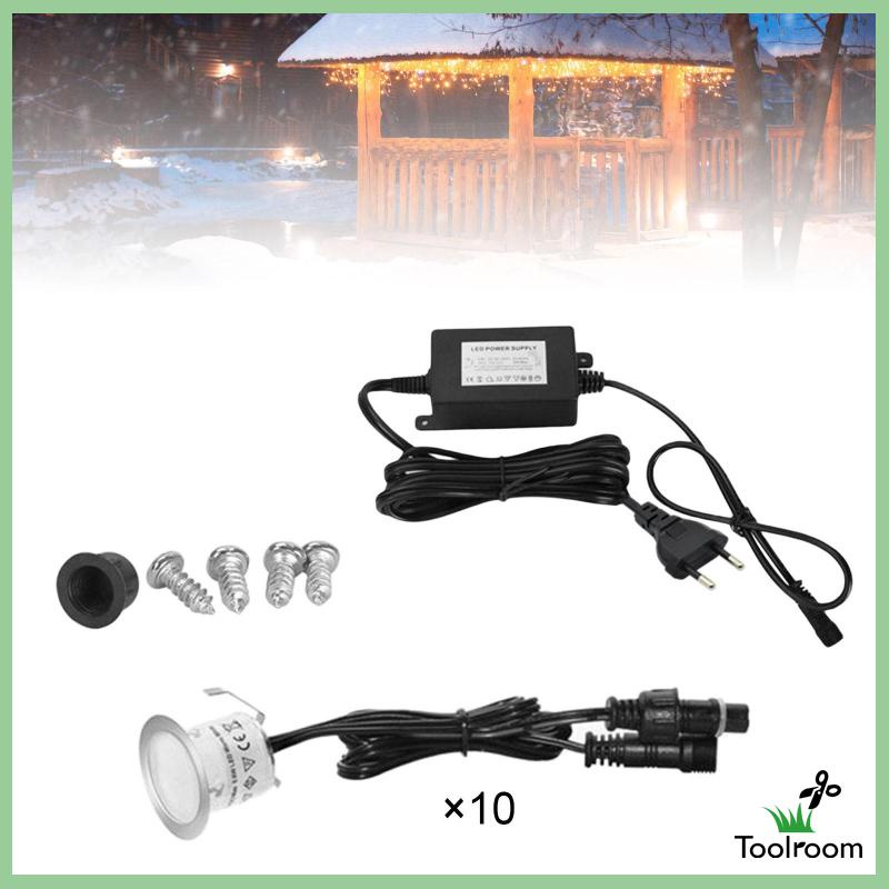 Set 10 Đèn LED IP67 Chống Thấm Nước Trang Trí Sân Vườn