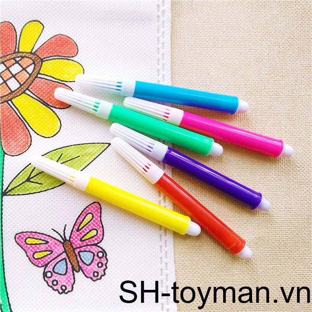 Set 6 Bút Màu Nước Không Độc Hại An Toàn Cho Bé
