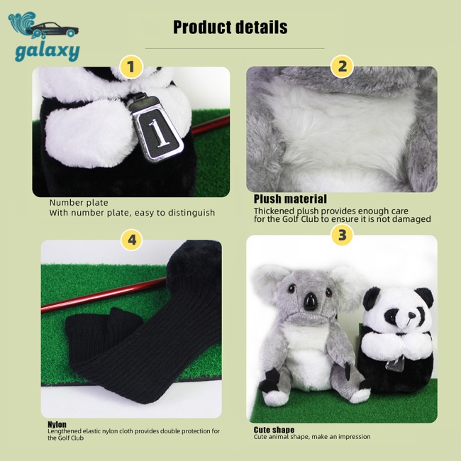 Vỏ Bọc Đầu Gậy Đánh Golf Hình Gấu Koala Dễ Thương