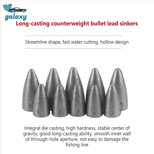 Galaxy Set 50 Mồi Giả Nhử Cá Hình Chữ T Chất Lượng Cao