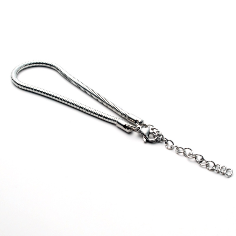 Thương Hiệu Mới Vòng Tay Dây Xích Bằng Thép Titan 3.2mm Phong Cách retro Thời Trang Dành Cho Nam Và Nữ