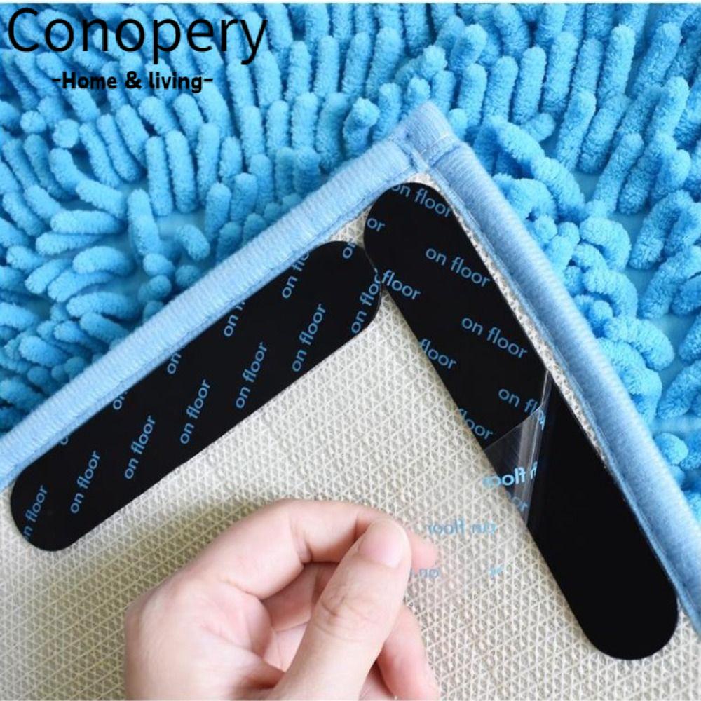 CONOPERYThảm Lót Cầu Thang Hình Tròn Màu Đen Có Thể Tái Sử Dụng