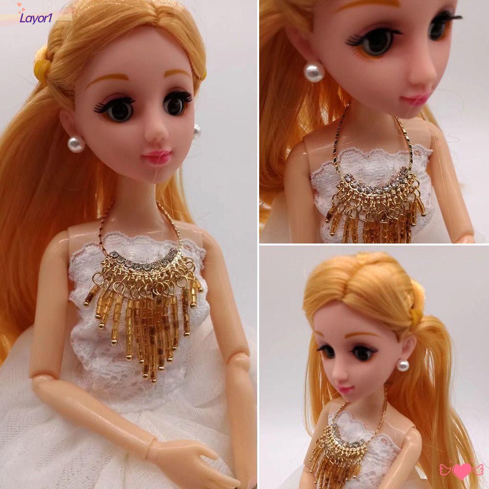 LAYOR1 Set 10 Kẹp Tóc Nhiều Kiểu Dáng Xinh Xắn Dành Cho Búp Bê 1 / 6 1 / 3 1 / 12