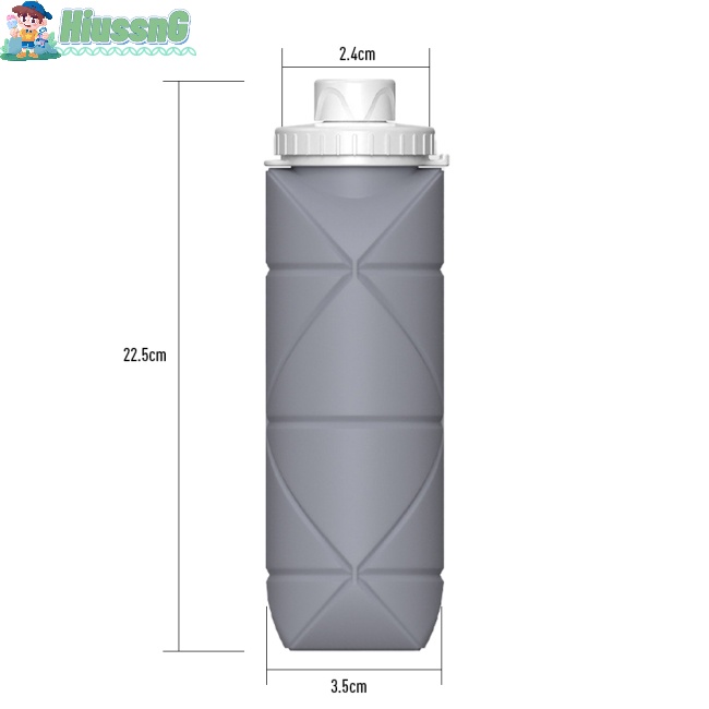 Bình Nước 600ml Có Thể Tái Sử Dụng Tiện Lợi Cho Các Hoạt Động Ngoài Trời