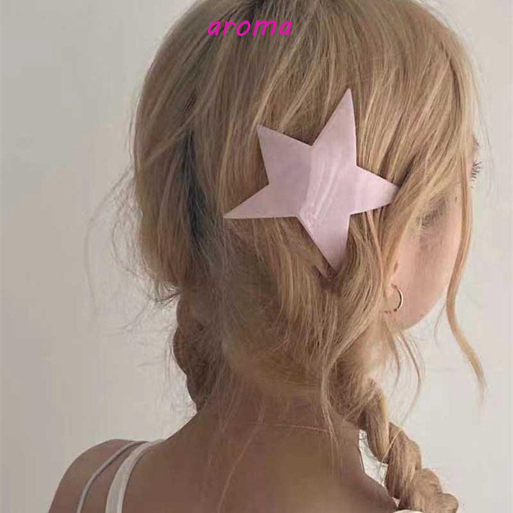 AROMA Kẹp Tóc Hình Ngôi Sao Phong Cách Hàn Quốc Ngọt Ngào Y2K