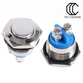 ✥công tắc on / off chống nước 12v 16mm bằng kim loại cho xe hơi