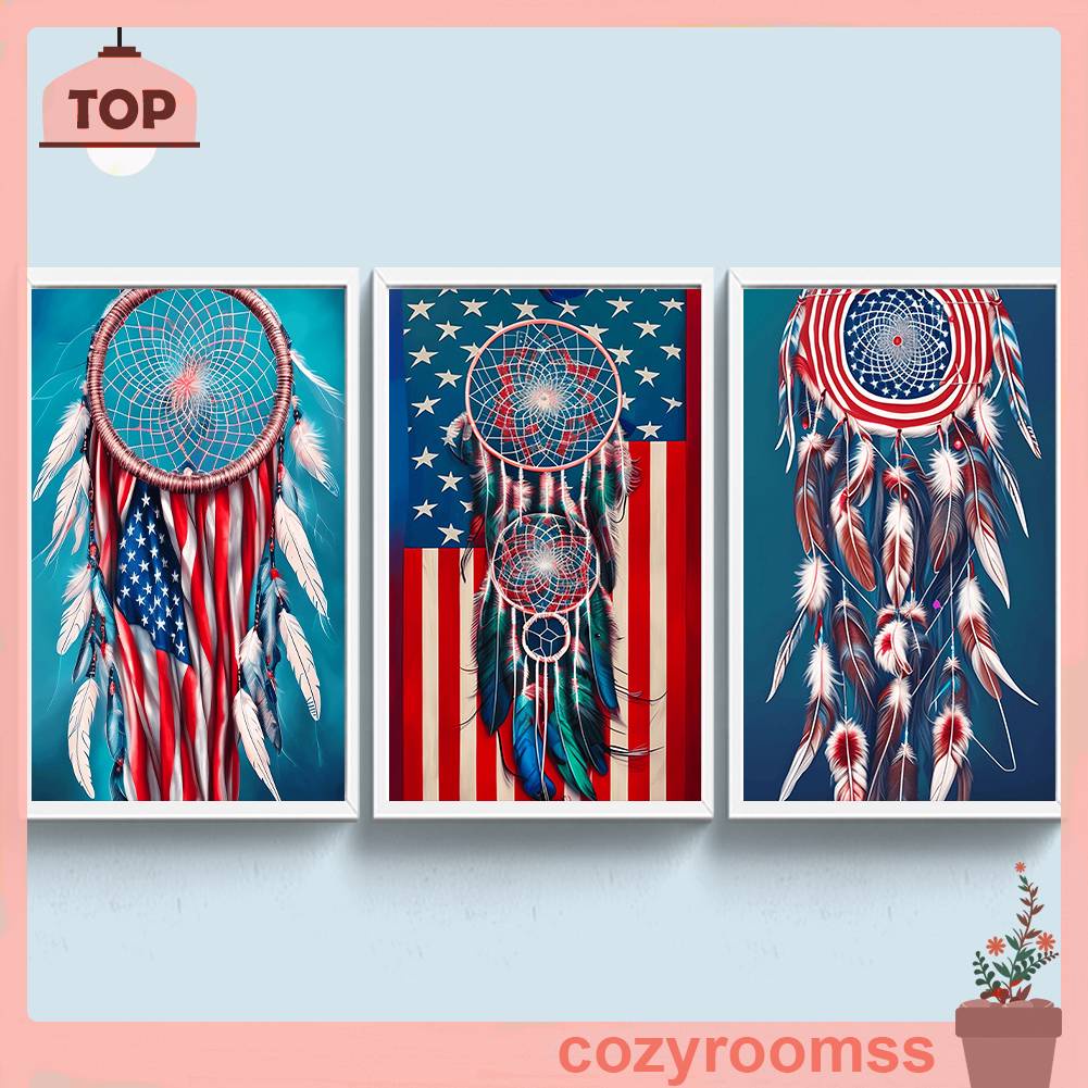 Tranh Đính Đá Kim Cương Toàn Bộ 5D DIY Hình Vẽ Ngày Độc Lập