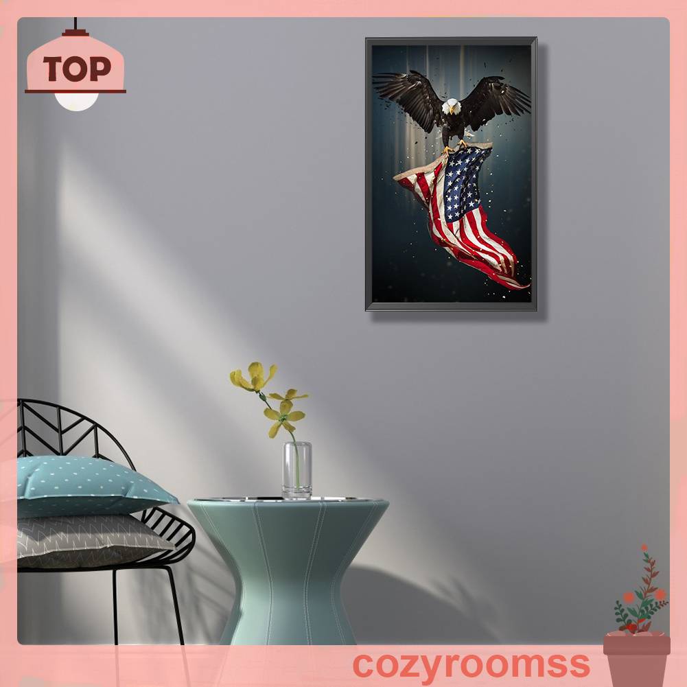 Tranh Đính Đá Kim Cương Toàn Bộ 5D DIY Hình Chim Đại Bàng