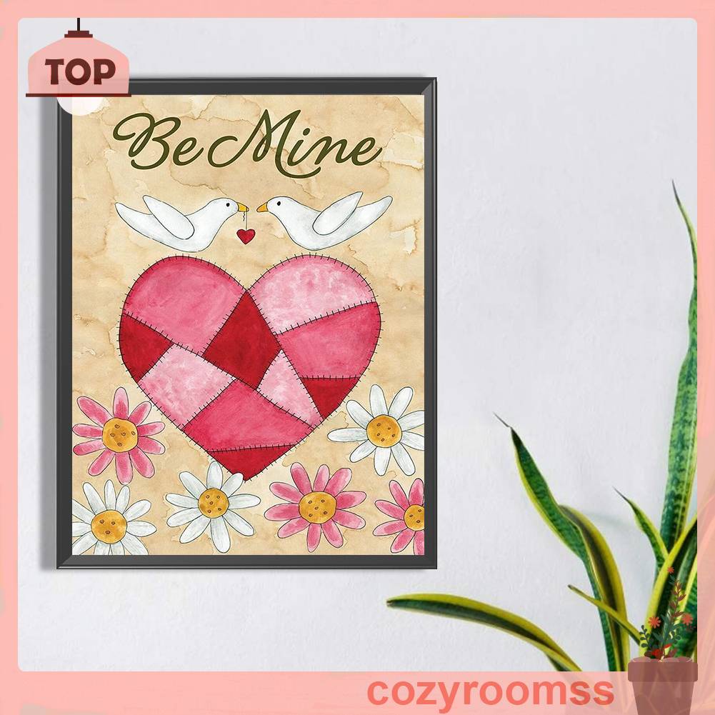 Tranh Đính Đá Kim Cương Toàn Bộ 5D DIY Hình Vẽ Tình Yêu