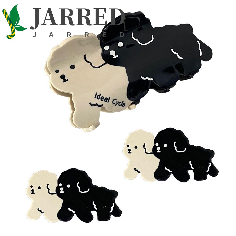 JARRED Kẹp Tóc Đuôi Ngựa Hình Cá Mập / Chữ Cái Thanh Lịch Thời Trang Hàn Quốc