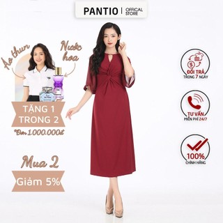 [Chính hãng] FDP12442 - Đầm dạo phố phối ren - PANTIO